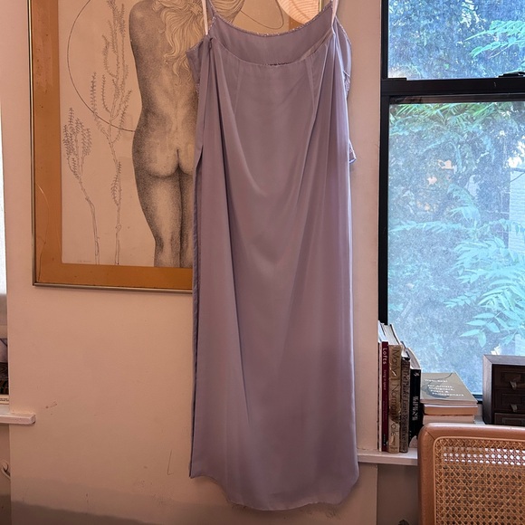 vintage y2k two piece purple beaded maxi prom dress lavender vintage formal - Picture 11 of 13